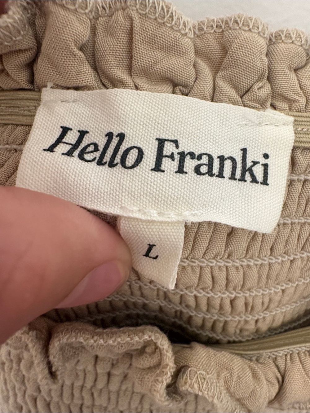 Hello Frankie girls dress sand color girls L - Picture 2 of 3